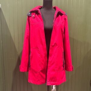 Mulberry Street Vibrant Red Utility Jacket, Size Small, Women’s